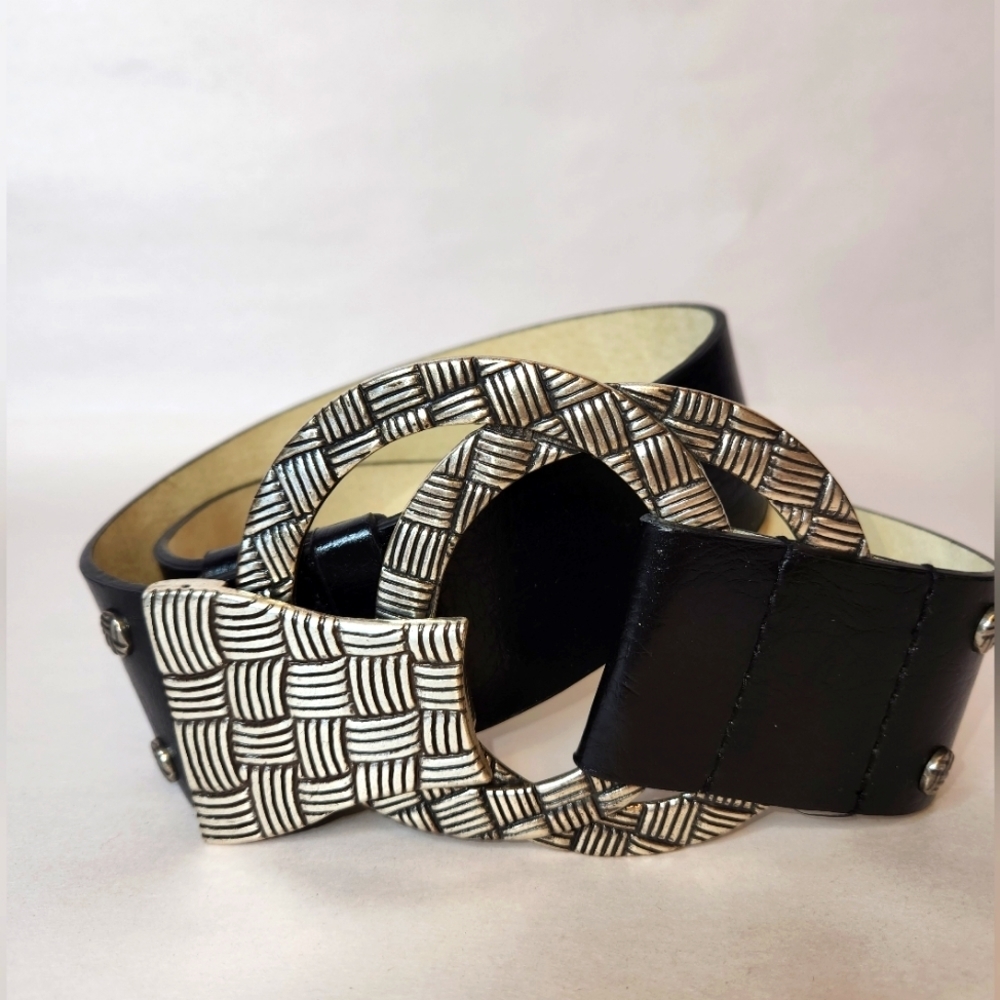 CHICO'S Interlocking Low Waist Belt S/M